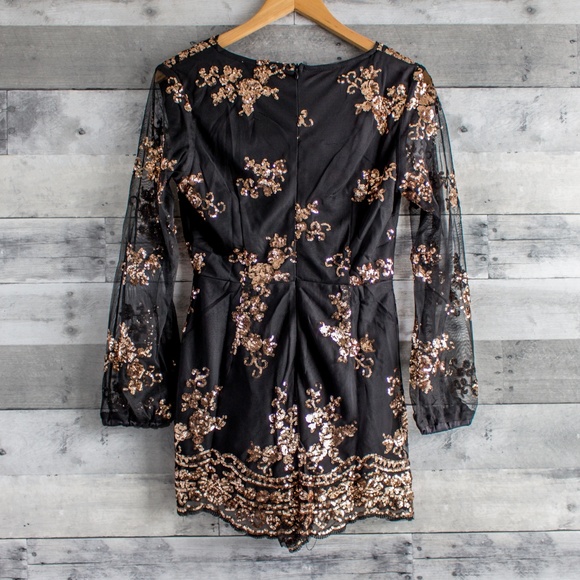 'Sequin Obsession' Romper - Picture 2 of 5